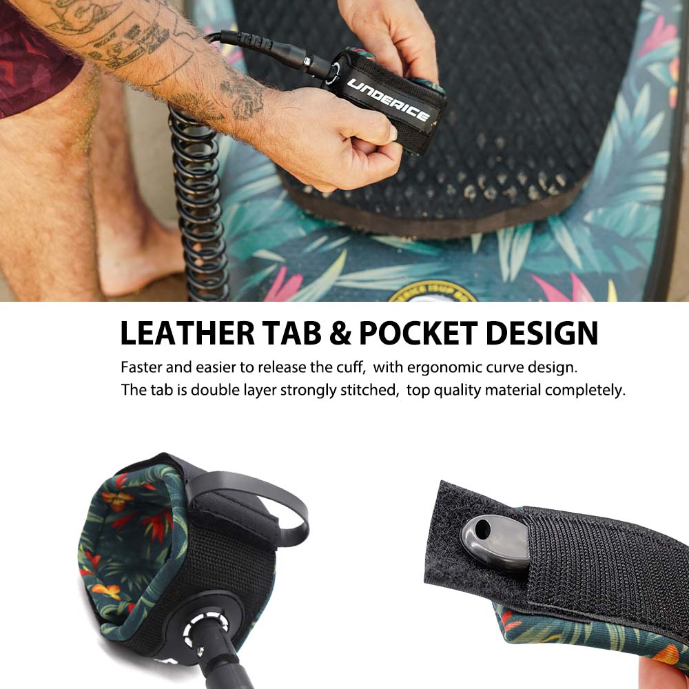SUP Paddle Leash 7MM 11-10FT S - Stand Up Paddle Leash ulasan dan harga