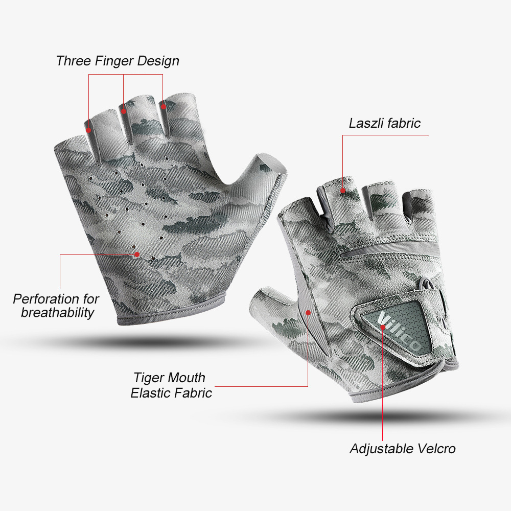 1Pair Fishing Gloves,Fingerles - Spearfishing Glove ulasan dan harga