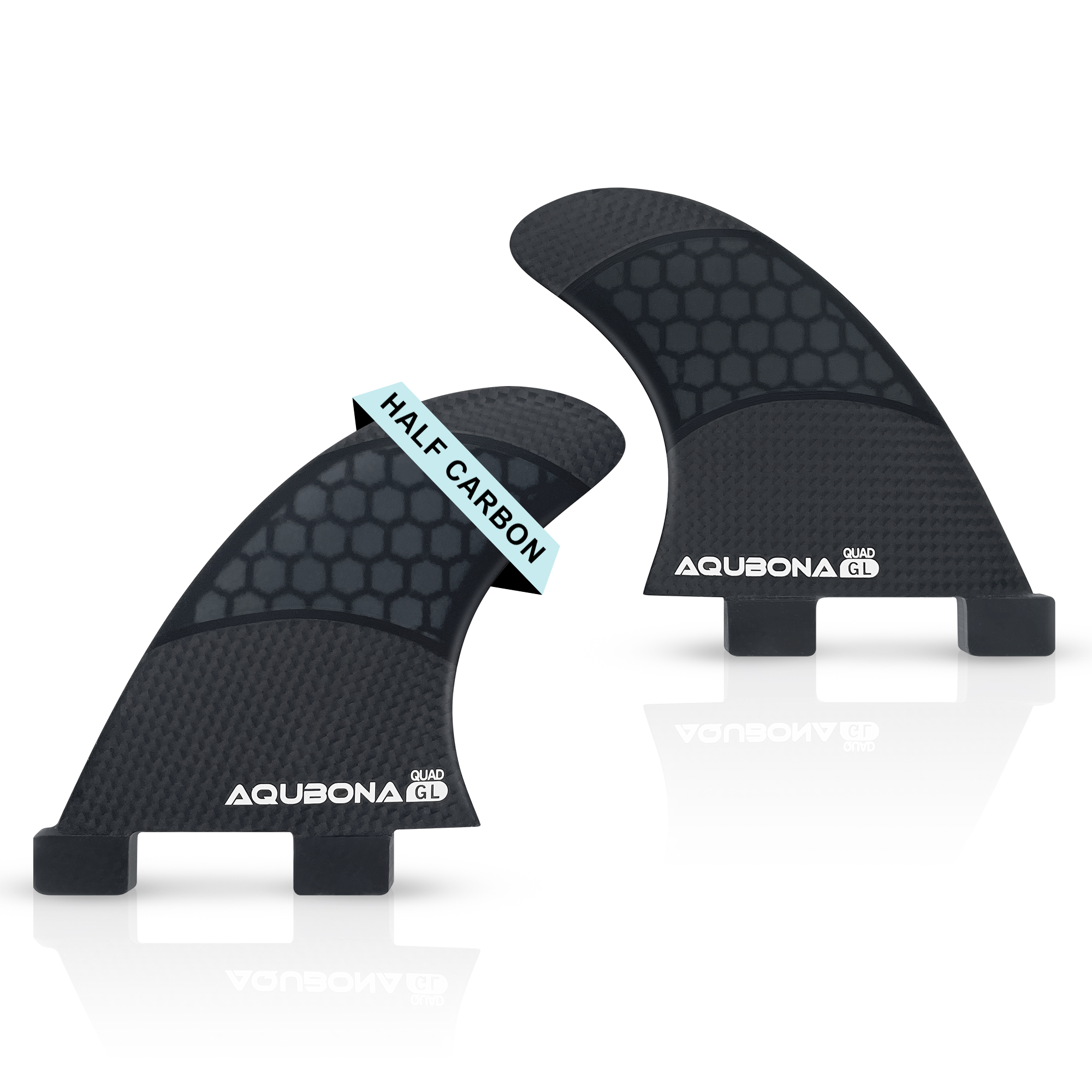 AQUBONA 3 Pcs Surf Fin Half Ca - Stand Up Paddle Leash ulasan dan harga