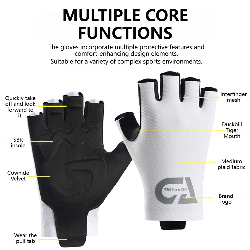 GETINFIT 1Pair Half Finger Cyc - Spearfishing Glove ulasan dan harga