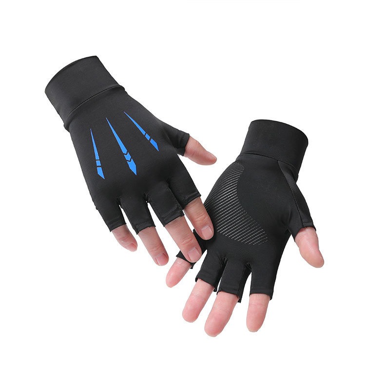 Summer Half Finger Ice Silk Gl - Spearfishing Glove ulasan dan harga